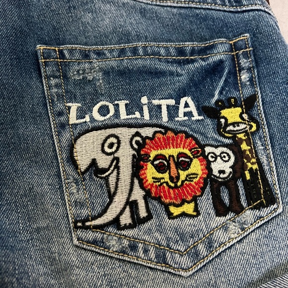 NWT Lolita Jeans by Concert Club Blue Denim Zoo Shorts - Picture 8 of 11